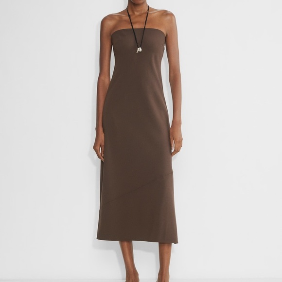 Wilfred Resolution Dress Size Medium NWT - Deep Taupe - Picture 1 of 9